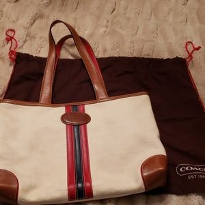 Authentic coach tote bag